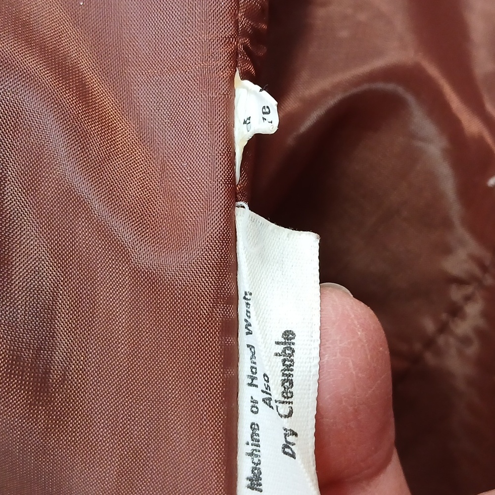 GUC Samuel Robert Faux Suede  Burgundy Jacket - Picture 3 of 5